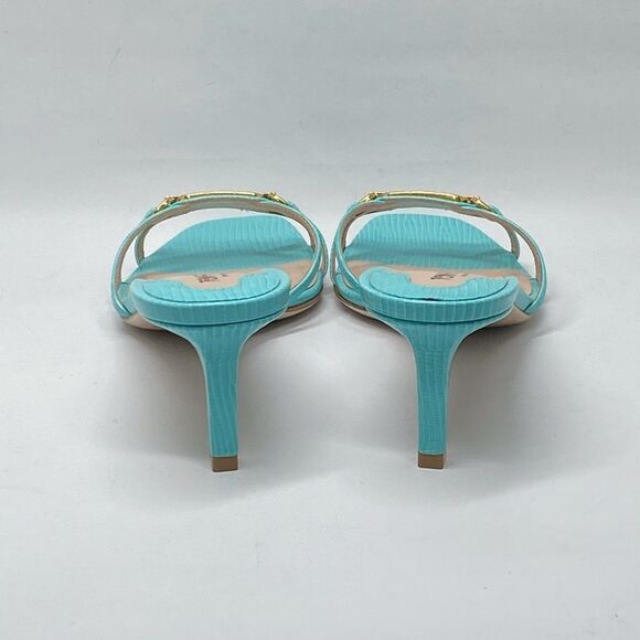 Tom Ford Whitney Laminated Lizard-Print 55MM Strappy Leather Sandals size 38.5 - Picture 10 of 15